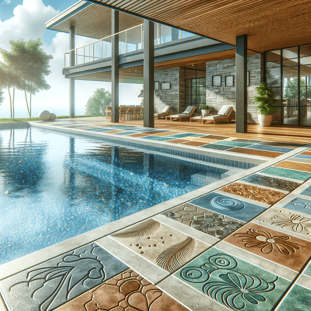 Stamped Concrete Pool Decks: Innovations in Safety, Style, and Longevity